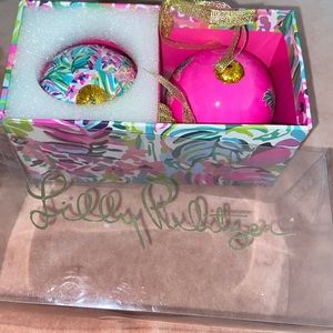 Lilly Pulitzer Christmas ornaments